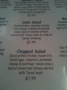 Cobb Salad and Chopped Salad
